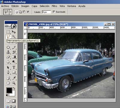 photoshop coche seleccion