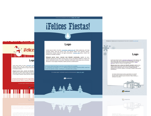 Plantillas navideñas de email