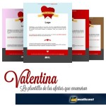 Valentina, la plantilla de email de San Valentín